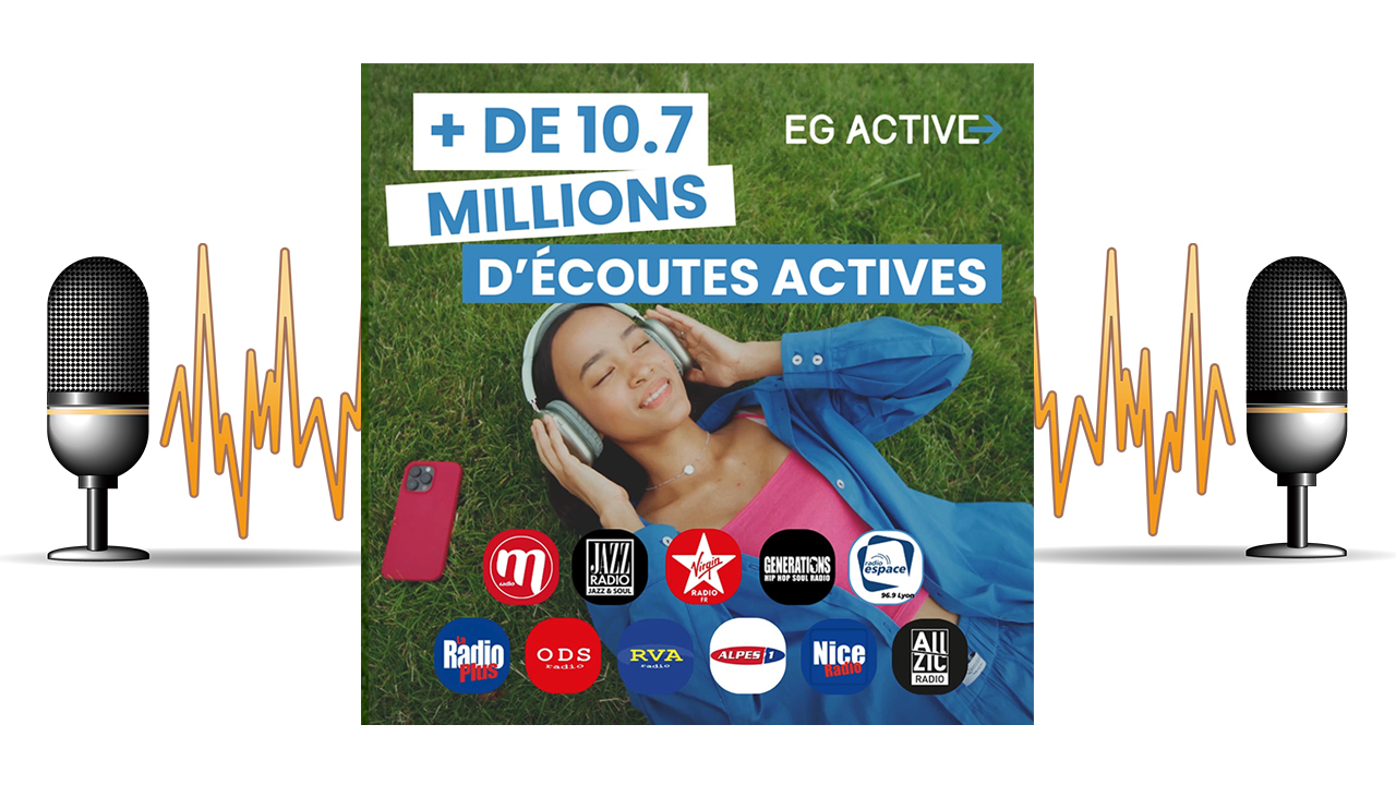 Plus de 10,7 M d'écoutes actives pour nos webradios ! Plus de 10,7 M d'écoutes actives pour nos webradios !
